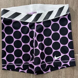 Nike Black and Purple Polka Dot Shorts❤️❤️